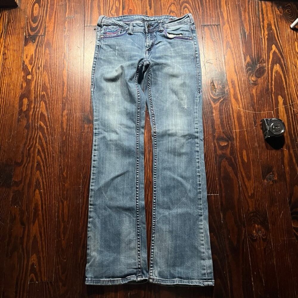 Cowgirl Tuff Co. 30x33 Western Jeans Blue Straight